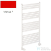 Radeco PINO K AK4-500/EP 1060x530 törölközőszárítós radiátor, WENUS 7 (piros) színben