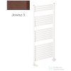 Radeco PINO K AK5-400/EP 1240x430 törölközőszárítós radiátor, JOWISZ 5 (matt barna) színben