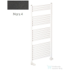 Radeco PINO K AK5-400/EP 1240x430 törölközőszárítós radiátor, MARS 4 (metál antracit) színben