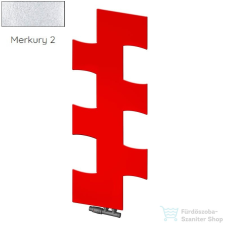 Radeco PUZEL 1190x490 design radiátor,MERKURY 2 (ezüst) színben fűtőtest, radiátor