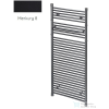 Radeco RETRO A2-600/P/KOLOR 680x645 design radiátor, MERKURY 8 (selyemfényű fekete) színben