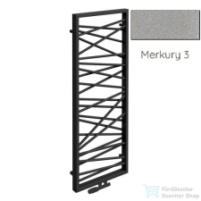 Radeco SPIDER 2 1200x530 design radiátor, MERKURY 3 (metál világosszürke) színben fűtőtest, radiátor