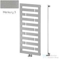 Radeco TENSOR 3 1600x550 design radiátor,MERKURY 3 (metál világosszürke) színben fűtőtest, radiátor