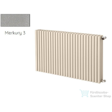 Radeco TORGET H2 600x980 design radiátor,MERKURY 3 (metál világosszürke) színben fűtőtest, radiátor