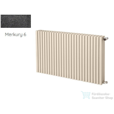 Radeco TORGET H3 600x1208 design radiátor,MERKURY 6 (metál fekete) színben fűtőtest, radiátor