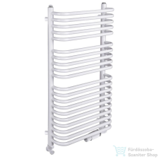 Radeco UGO A5-400/U 1250x435 törölközőszárítós radiátor fényes fehér színben fűtőtest, radiátor