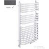 Radeco UGO A7-400/U 1630x435 törölközőszárítós radiátor MERKURY 5 (metál sötétszürke) színben
