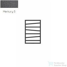 Radeco VIBO 1 821x550 design radiátor,MERKURY 5 (metál sötétszürke) színben fűtőtest, radiátor