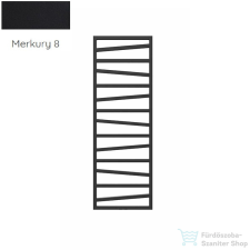 Radeco VIBO 3 1612x550 design radiátor,MERKURY 8 (selyemfényű fekete) színben fűtőtest, radiátor