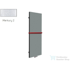 Radeco WALL 1600x560 design radiátor törölközőtartó nélkül, MERKURY 2 (ezüst) színben fűtőtest, radiátor