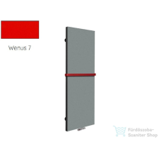 Radeco WALL 1600x560 design radiátor törölközőtartó nélkül, WENUS 7 (piros) színben fűtőtest, radiátor