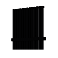  Radiátor fogantyú Isan fekete 46,2 cm O15MN5115 fűtőtest, radiátor