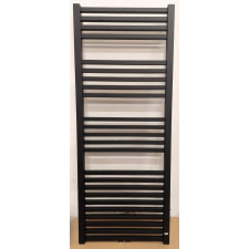 Radiátor kombinált Isan Quadrat 150,5x60cm központi csatlakozó fekete matt DQUA15050600CSMS fűtőtest, radiátor