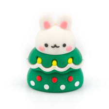  Radír (nyuszi karácsonyi zöld ruhában) fajáték