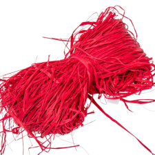  Raffia piros 25dkg/csomag dekorációs kellék