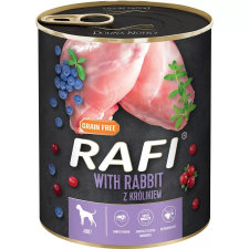Rafi Adult Gabonamentes konzerv 800g-Nyúl és Áfonya kutyaeledel