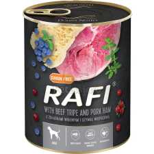  Rafi Adult konzerv - sonka, marhapacal áfonyával 800 g kutyaeledel