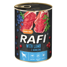 RAFI Paté Báránnyal, Kék - és Vörösáfonyával, Gabonamentes, felnőtt kutya   800g kutyaeledel