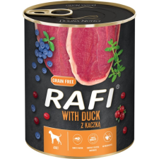 RAFI Paté Kacsával, Kék - és Vörösáfonyával, Gabonamentes, felnőtt kutya   800 g kutyaeledel