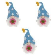  Ragasztós poly - Manó virággal - kék dekorációs kellék