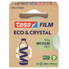 Ragasztószalag 19mmx33m irodai átlátszó újrahasznosított Tesa Eco & Crystal ragasztószalag