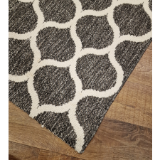 ragolle Boucle bel-,kültéri szőnyeg, síkszövött, puha, fekete, 200x290cm lakástextília