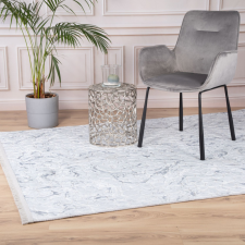 ragolle Peri nyomott mintás mosható szőnyeg, 3D felület, puha, szürke, 80x280cm lakástextília
