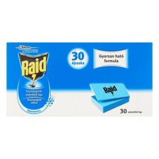 Raid Rovarírtó szúnyogirtó RAID utántöltő lap elektromos készülékhez 30 darabos tisztító- és takarítószer, higiénia