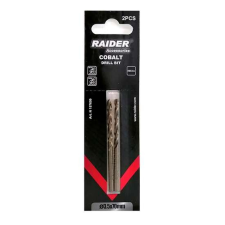 Raider Csigafúró fémhez  2,5 mm hss-co (2 db) raider 157696 fúrószár