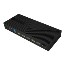 RaidSonic ICY BOX IB-DK2246AC Vezetékes USB 3.2 Gen 2 (3.1 Gen 2) Type-A Fekete (IB-DK2246AC) laptop kellék