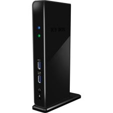 RaidSonic IcyBox IB-DK2241AC USB3.0 DockingStation Black laptop kellék