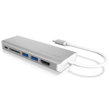 RaidSonic IcyBox IB-DK4034-CPD 6-in-1 USB Type-C Dock mit PD 100W White laptop kellék