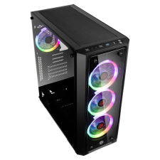 RAIJINTEK Ponos TG4 Számítógépház - Fekete (0R20B00198) számítógép ház