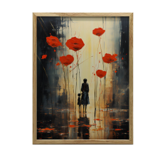 RAINY MELANCHOLIA KERET NÉLKÜLI FALI PLAKÁT 70x100 CM MATTE grafika, keretezett kép