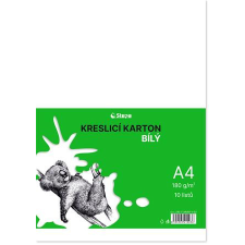  Rajzlap A4, 180g, 10 lap, STEPA, fehér kreatív papír