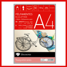 Rajzlaptömb A/4 félfamentes 50 lap/tömb gyémánt 630 rajzlap