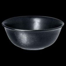 Rak Karbon porcelán kerek rizstál-levesestál, fekete, 16 cm, 58 cl, KRNNRB16 konyhai eszköz