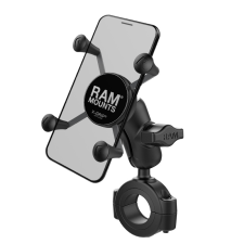 RAM MOUNTS X-Grip® Rövid Karos Telefon Tartó Nagyméretű Kormányra Szerelhető Alappal egyéb motorkerékpár alkatrész