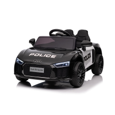 ramiz Audi R8 Police Elektromos autó - Fekete/Fehér (PA.HL1818.POL) elektromos járgány