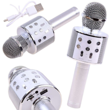 ramiz Bluetoothos karaoke mikrofon ezüst színben játékhangszer