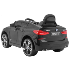 ramiz BMW 6GT elektromos gyerekautó, eredetiségi igazolással, egy üléssel, 2,4 Ghz távirányítóval, fekete elektromos járgány