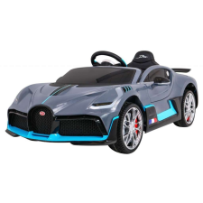 ramiz Bugatti Divo egyszemélyes elektromos, akkumulátoros gyermek autó, szürke elektromos járgány