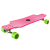 Ramiz.hu Hudora longboard gördeszka rózsaszín színben zöld kerekekkel