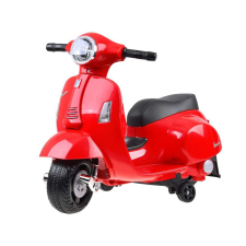Ramiz.hu Vespa gyerek elektromos motorkerékpár - piros színű elektromos járgány