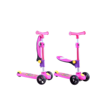 ramiz Rózsaszín háromkerekű roller felhajtható üléssel roller