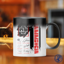  Rammstein - autogram bögre (Hőre változó) bögrék, csészék