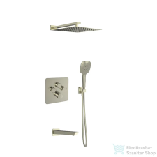 RamonSoler RS SMART termosztátos falsík alatti zuhanyrendszer, kifolyóval, szálcsiszolt nikkel 85D310811 csaptelep