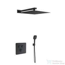 RamonSoler RS SMART termosztátos falsík alatti zuhanyrendszer, matt fekete 85D310802 csaptelep