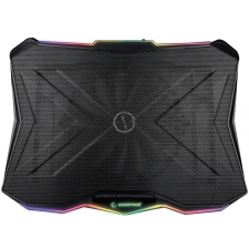 RAMPAGE AD-RC8 Showy Siyah 180mm Fan 15"-17" Rgb laptop kellék