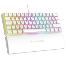 RAMPAGE PLOWER K60 Mechanikus Gaming keyboard White US billentyűzet